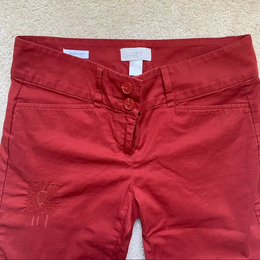 Loft Rust Original Crop Pants - Picture 5 of 6